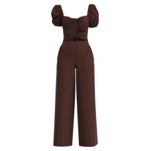 Load image into Gallery viewer, MILLIE PUFF SLEEVE CUTOUT JUMPSUIT
