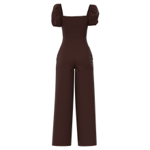 Load image into Gallery viewer, MILLIE PUFF SLEEVE CUTOUT JUMPSUIT